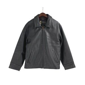 Eddie Bauer Stine Motorcycle Leather Jacket Womens Small Black Adjustable Baddie